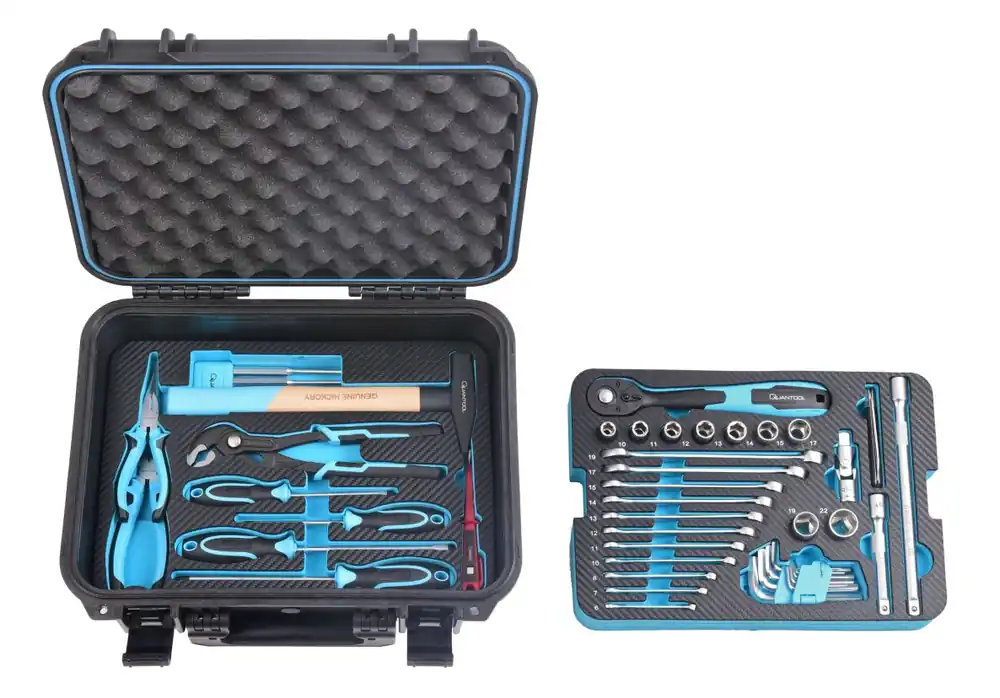 Brüder Mannesmann Q25150 Coffre à outils Quantool 48 pièces