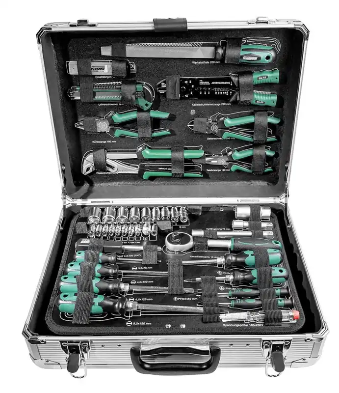 Brüder Mannesmann 29075 Mallette d‘outils remplie de 108 pièces