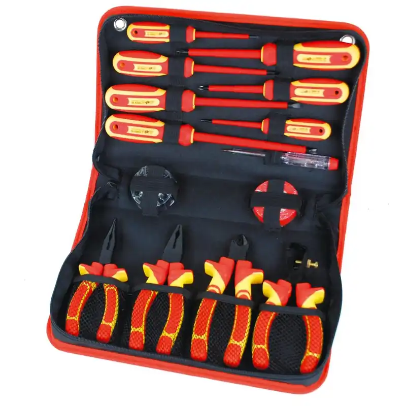 Brüder Mannesmann 11214 Jeu d‘outils VDE 14 pièces