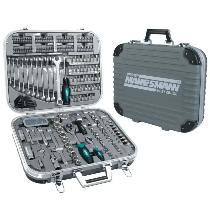 Brüder Mannesmann 98450 Jeu de douilles 232 pièces 1/2" + 1/2" Premium
