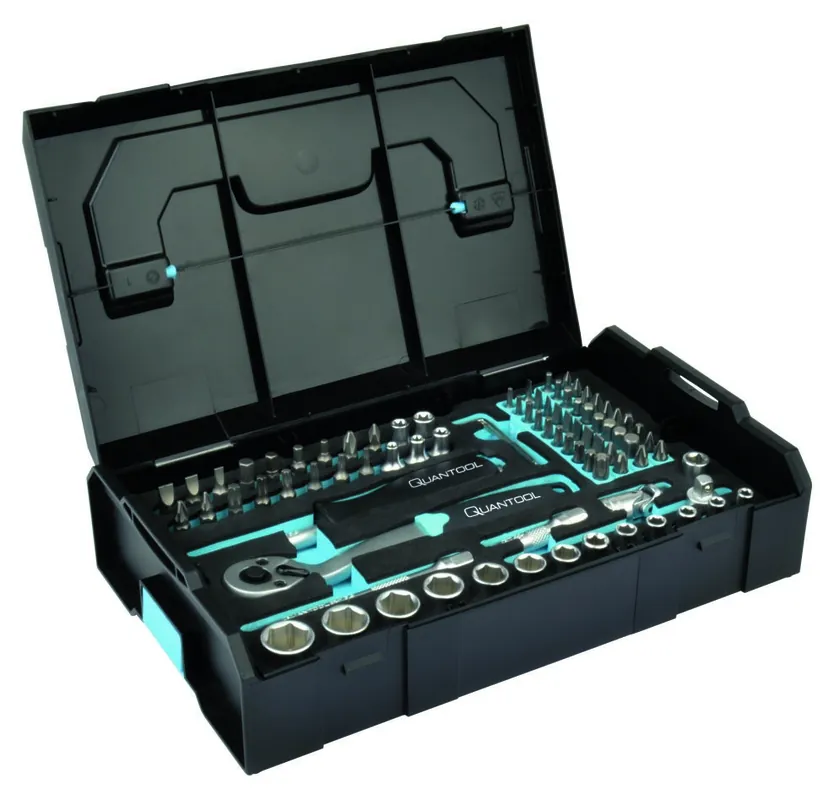 Brüder Mannesmann Q25005 Jeu de clés à douilles Quantool 85 pièces 1/4"