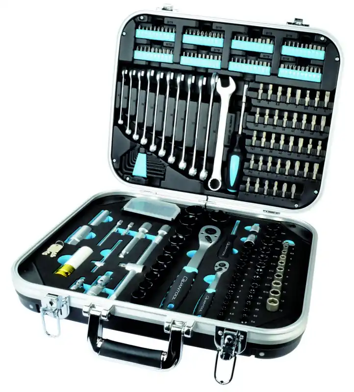 Brüder Mannesmann Q25101 Coffre à outils Quantool 233 pièces