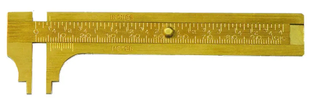 MIB 01007021 Pied à coulisse 80x20 mm en laiton pour les mesures intérieures à partir de 5 mm