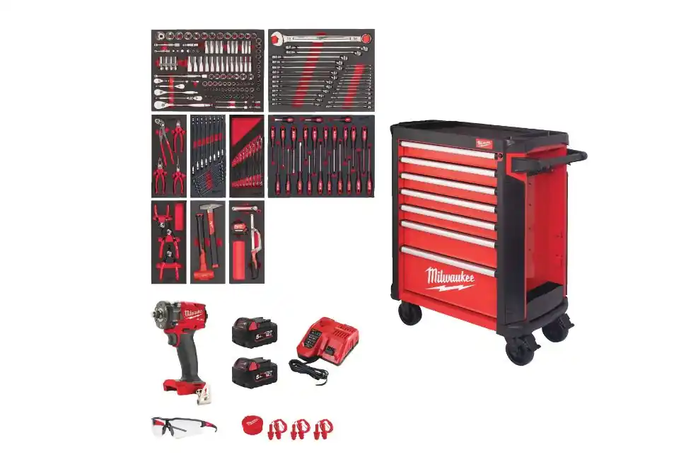 Milwaukee 4932493817 TOOLGUARD™ Chariot à outils rempli (246 pièces)