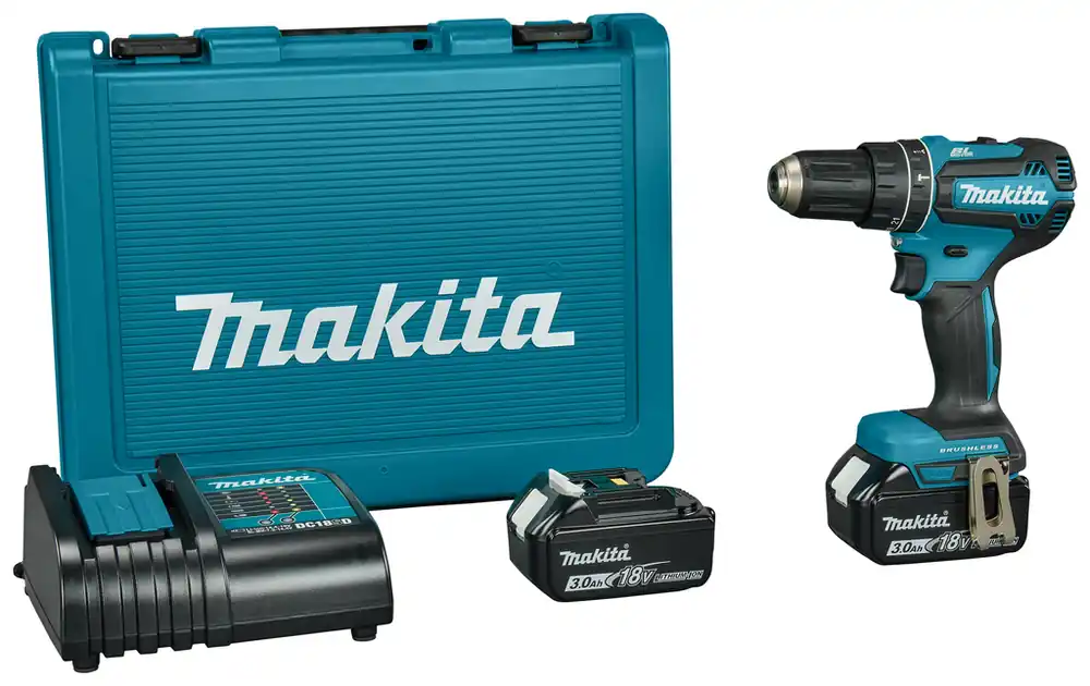 Makita DHP485SFE Perceuse-visseuse à percussion 18V 3.0Ah Li-ion en mallette