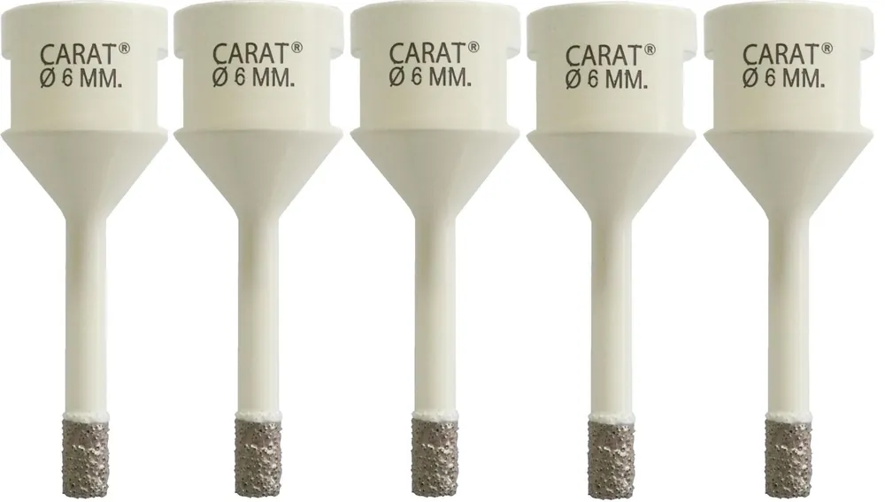 Carat EHS006000A24 5-PACK - DIAMANT DRILL BORE 6x70xM14 TBV TILES/NATURAL STONE ON H.S.