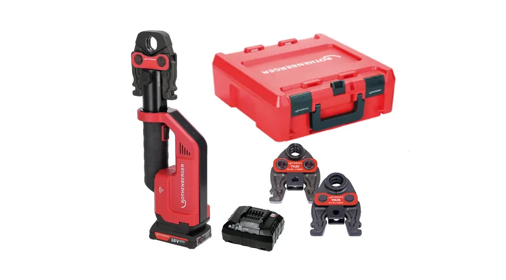 Rothenberger 1000004279 Romax Compact III SET TH16-20-26 Barre de batterie CAS 18V 2.0Ah en mallette