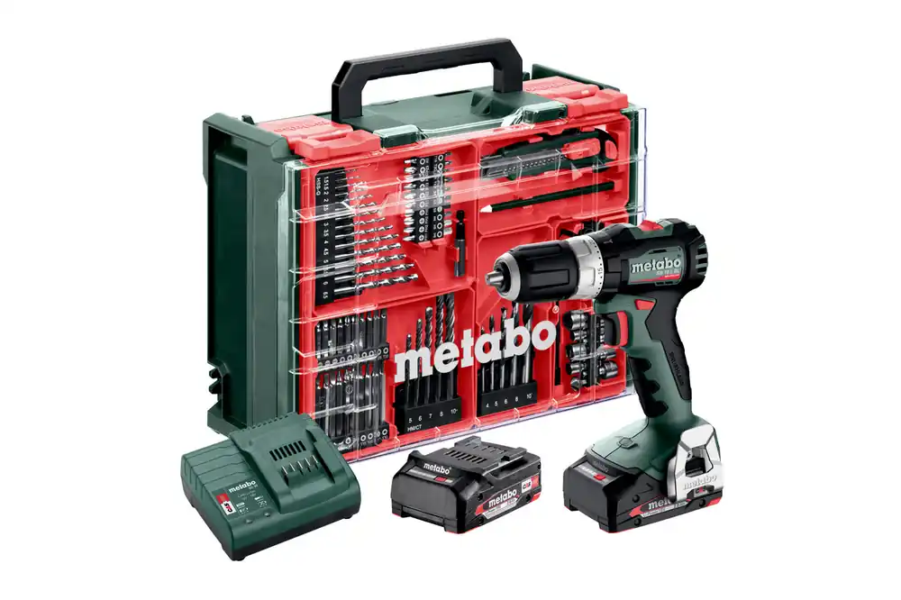 Metabo 613157710 SB 18 L BL SET Perceuse à percussion Accu 18V 2.0Ah Li-Ion en mallette