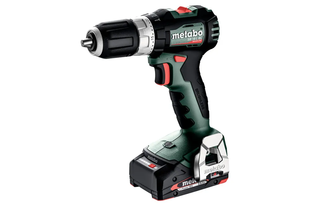 Metabo 613157500 SB 18 L BL Perceuse à percussion sans fil 18V 2.Ah Li-Ion en Metabox