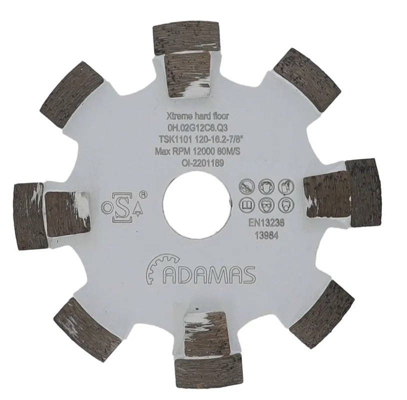 Adamas 0H.02G12B6.Q3 Fraise diamantée TSK1101 Ø120-18-22,22mm xtr hard vlr