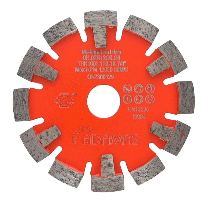 Adamas 0H.02N12C6.Q3 Fraise diamantée TSK1602 Ø120-16-22,23mm med vlr