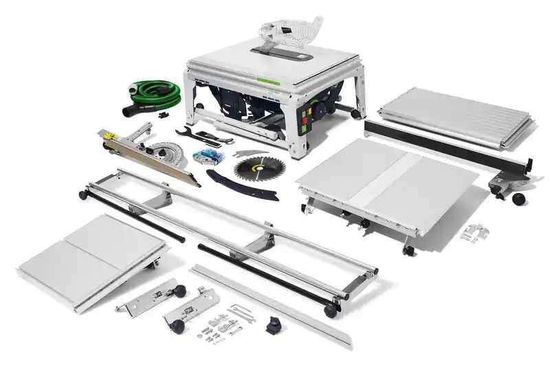 Festool 578108 TKS 80 EBS ST 840-Set scie à table 254 mm avec protection SawStop