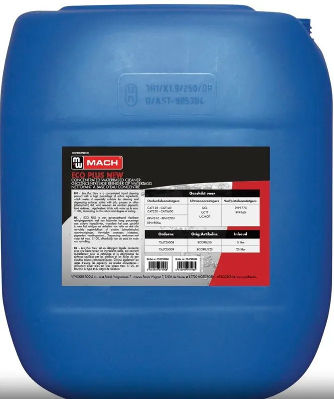Metal Works 754725009 ECOPLUS25 Nettoyant alg. ECO P.N. eau (froide/chaude) inh. 25L