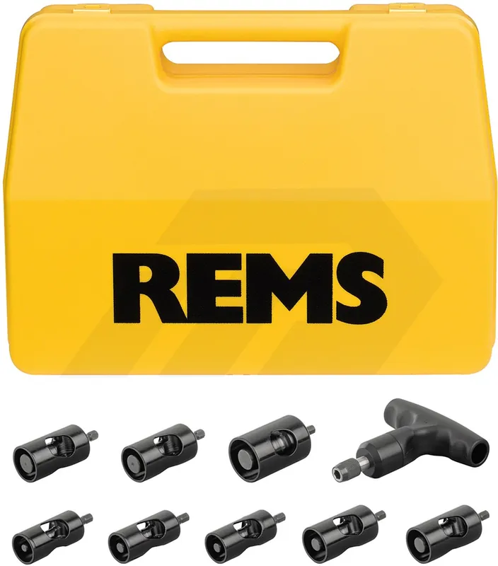 Rems 114001 R Caligrat E Set Outil de calibrage et ébavureur extérieur/intérieur 14×2+16×2+16×2.25+18×2+20×2+ 20×2.25+20×2.5+25×2.5/26×3