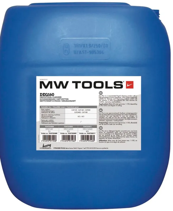 Metal Works 754725002 DEG160 Nettoyant universel à base de solvant prêt à l‘emploi 25L