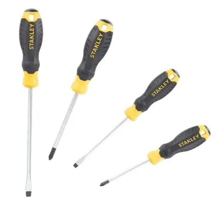 Stanley STHT16169-0 Jeu de tournevis Cushiongrip 4 pièces PH, Standard