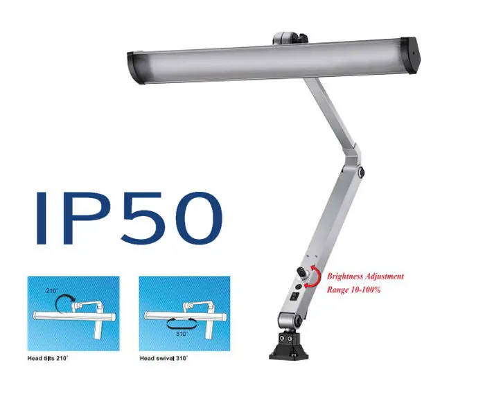 Metal Works 790012040 WL10V230 Lampe de travail à LED avec grande bande lumineuse 680 mm