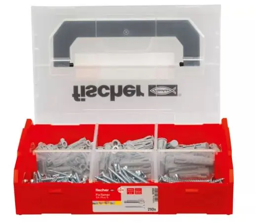 Fischer 567894 FixTainer - plug SX Plus 6, 8 en 10 met schroeven