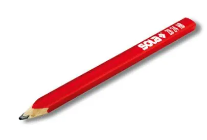 Sola 66010120 ZB18 Crayon de charpentier 18cm 100 pièces