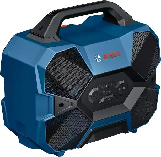Bosch Bleu 06014A6000 GPB 18V-6 C Enceinte professionnelle Bluetooth 18V hors batteries et chargeur