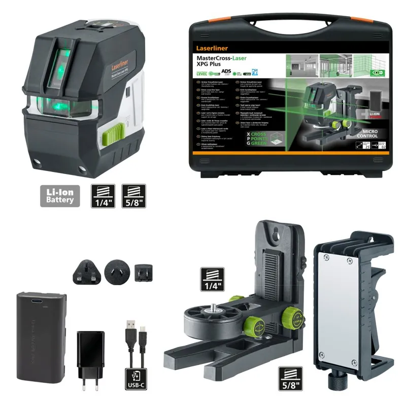 Laserliner 031.420A MasterCross-Laser XPG Cross Line Laser Vert