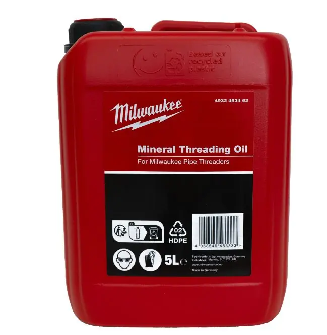 Milwaukee Accessoires 4932493462 Huile de coupe minérale 5 litres