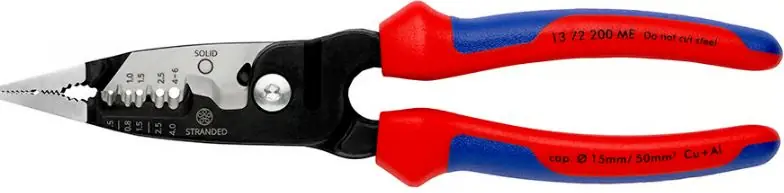 Knipex 13 72 200 ME Pince à dénuder 5 en 1 Kombitang 200 mm