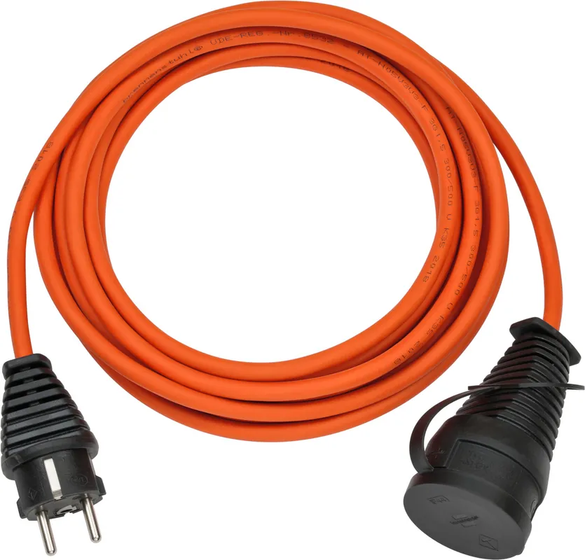 Brennenstuhl 1169960 Câble d‘extension BREMAXX IP44 5m AT-N05V3V3-F 3G1.5 orange