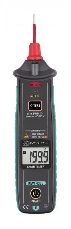Kyoritsu 043000001A Testeur de terre bipolaire, gamme 200/2000 Ohm