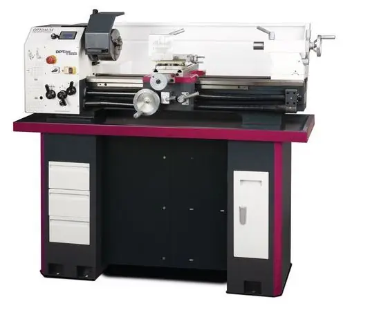 Optimum 713427206 Optiturn TU3008VB Tour à métaux 800 mm 230V