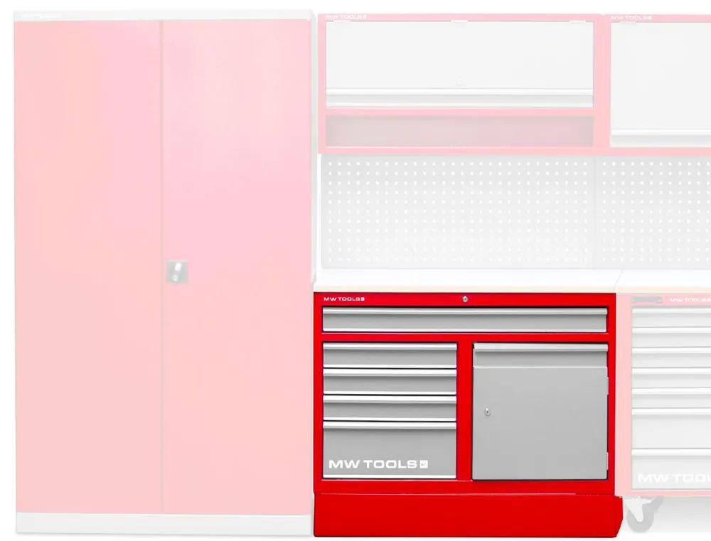 Metal Works 856001020 PRAL5 Etabli Praco 5 tiroirs + 1 armoire