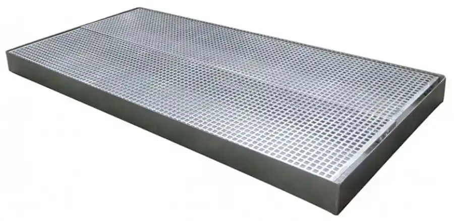 Metal Works 724576116 LBS80R Bac de récupération en acier avec grille 80L