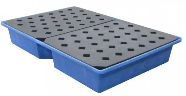Ecospill 910000110 LB100M Bac de collecte pour bidons 100L 1195x795x185 mm