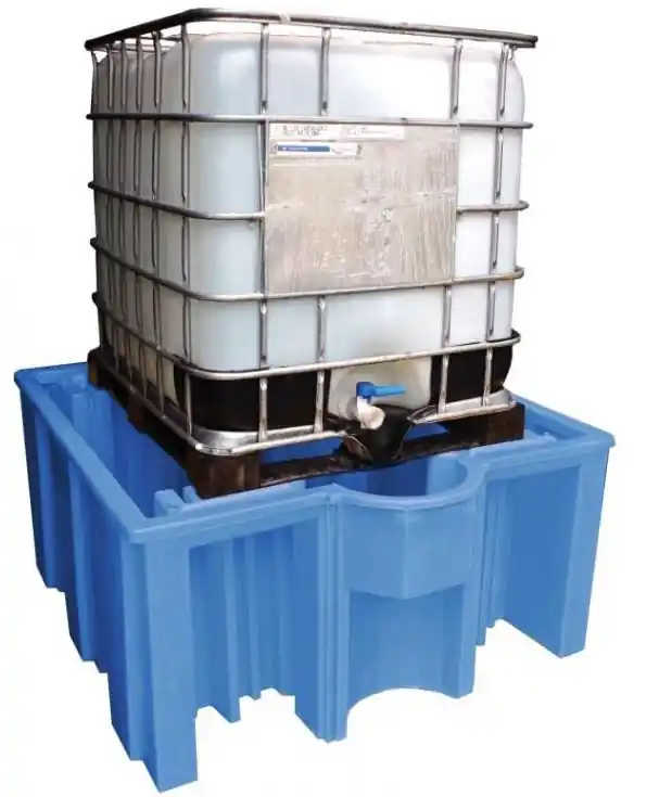 Ecospill 724576512 OVBIBC1 Récipient pour 1 ibc de 1000L (sans grille) 1590x1455x715 mm