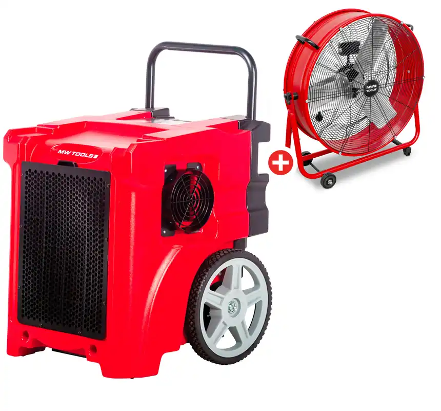 Metal Works 722313696 BDP50 Pack A Sécheur de bâtiment industriel PE 50L/jour avec pompe de vidange