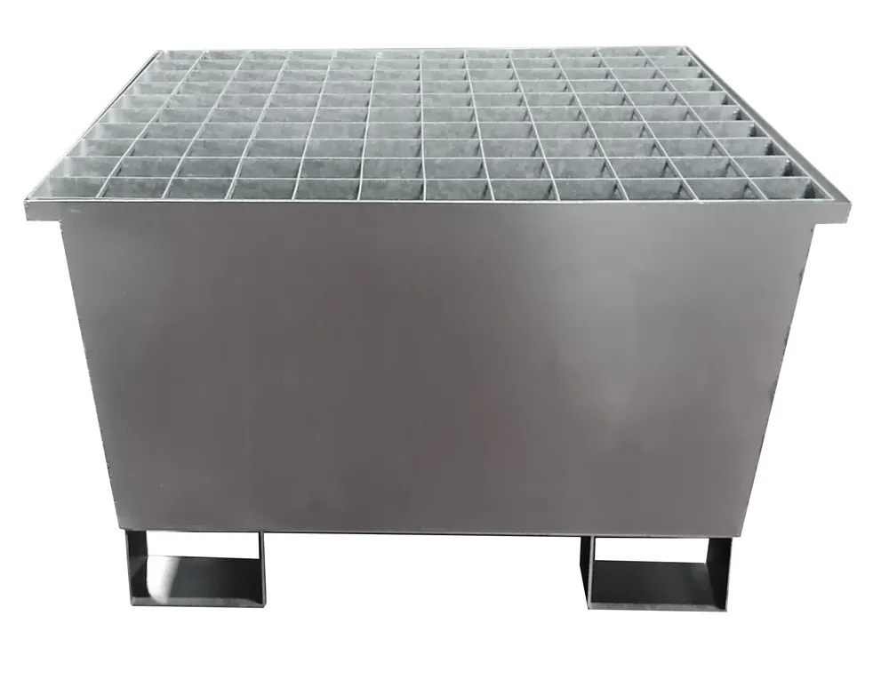 Ecospill 724576100 OPBS12 Bac de collecte Acier inoxydable 220L