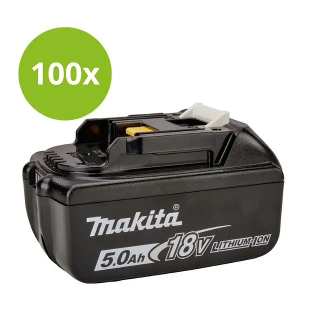 Makita Accessoires BL1850BMegapack100 BL1850B 100-pack - 100 x batterie 18 Volt 5.0Ah Li-ion