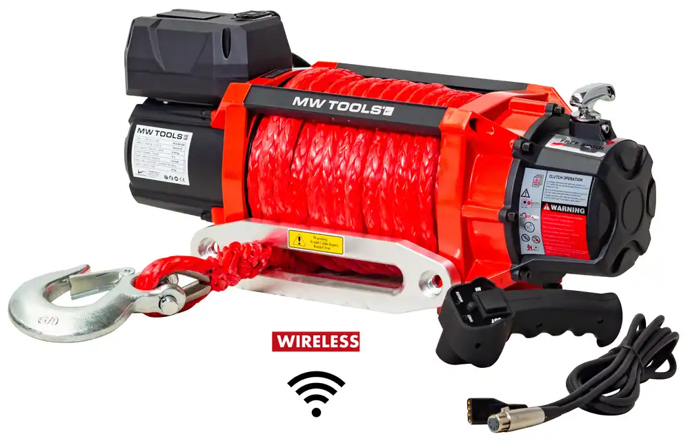 Metal Works 754753169 SEL820024SR Treuil 24V 8164 kg 22m câble synthétique télécommande sans fil
