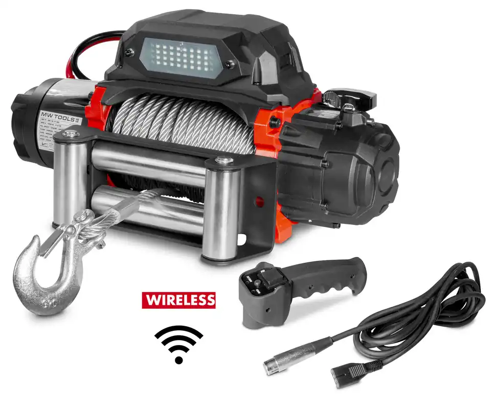 Metal Works 754753162 SEL550024 Treuil 24V 5443kg 26m câble acier télécommande sans fil
