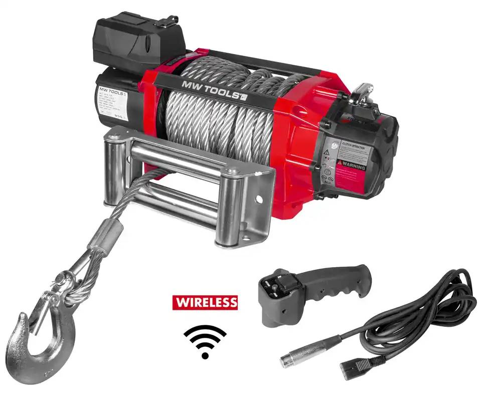 Metal Works 754753168 SEL820024 Treuil 24V 8164kg 22m câble acier télécommande sans fil