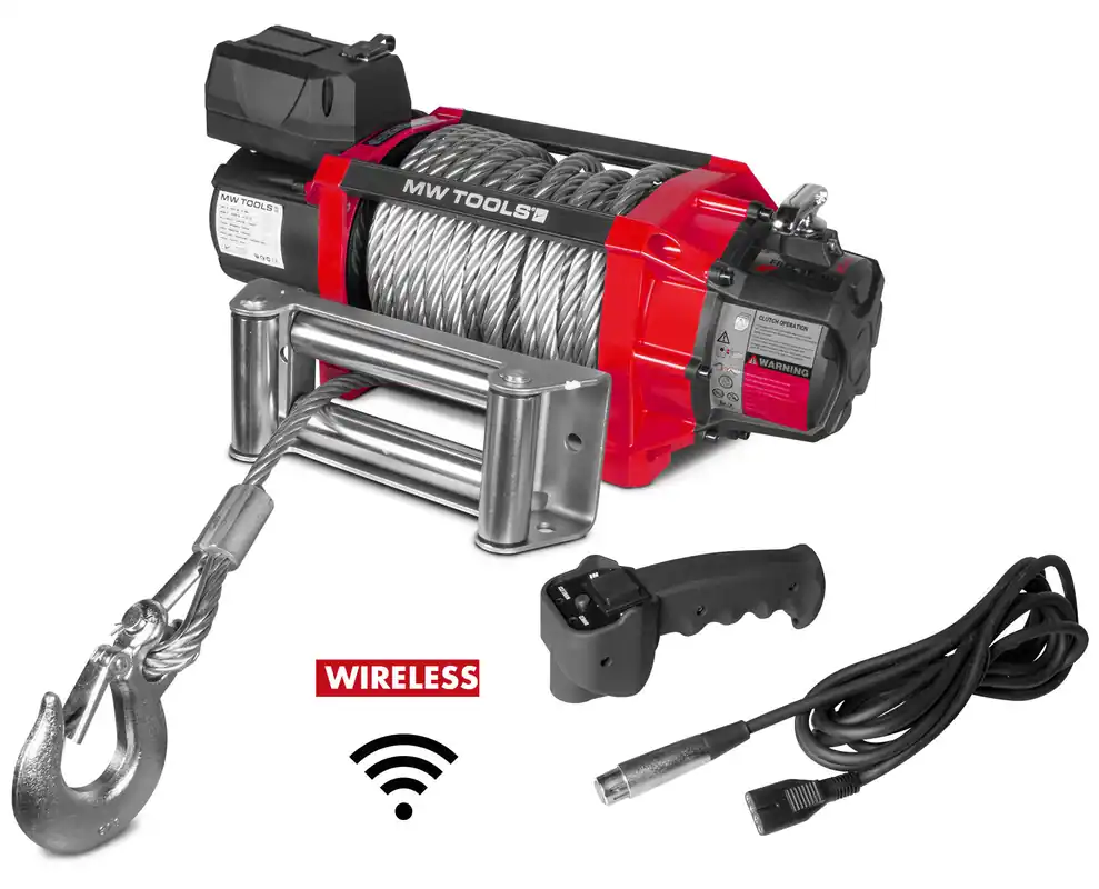 Metal Works 754753166 SEL820012 Treuil 12V 8164kg 22m câble acier télécommande sans fil