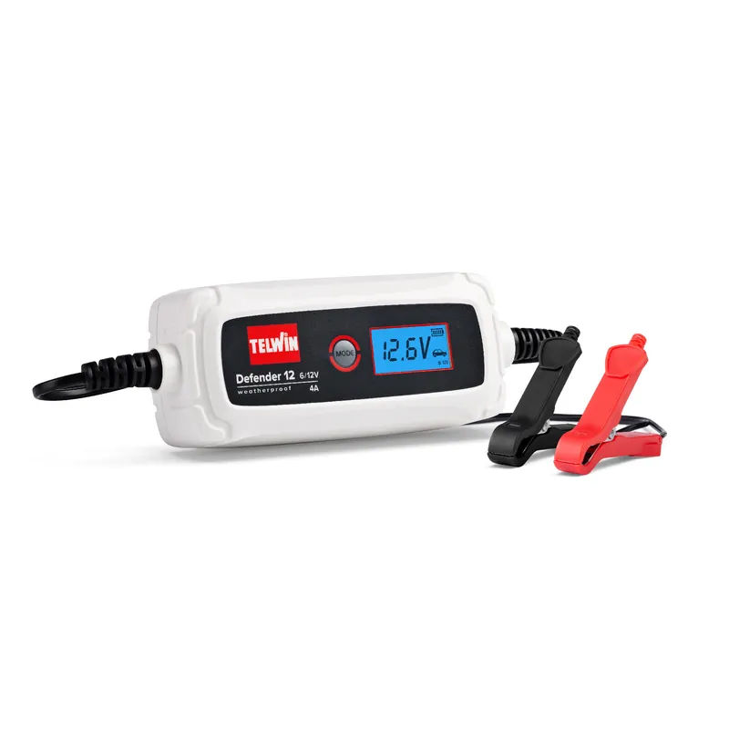Telwin 830807607 DEFENDER12 Chargeur de batterie électronique 6/12V 2/4A