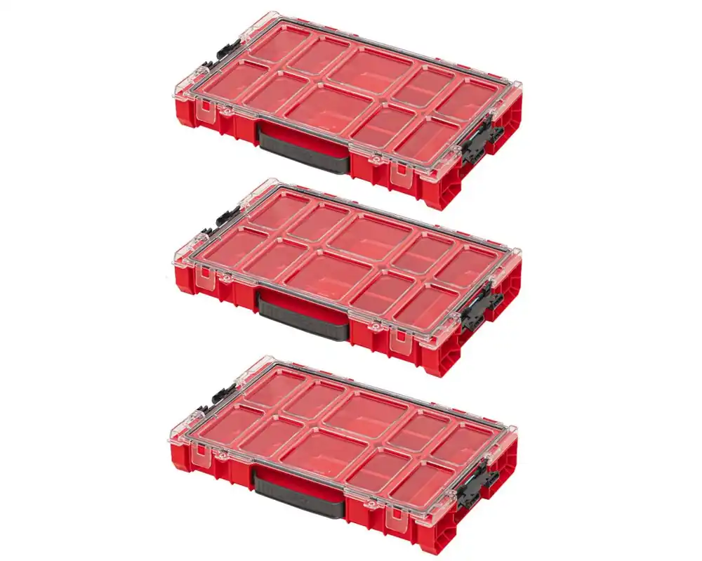 QBrick 3xORGQPRO100CZEPG001 PRO Organiser 100 Rouge Ultra HD 3 pièces