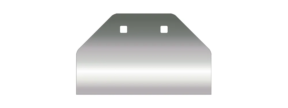 Vogt B200 Grattoir émoussé 120 x 200 mm