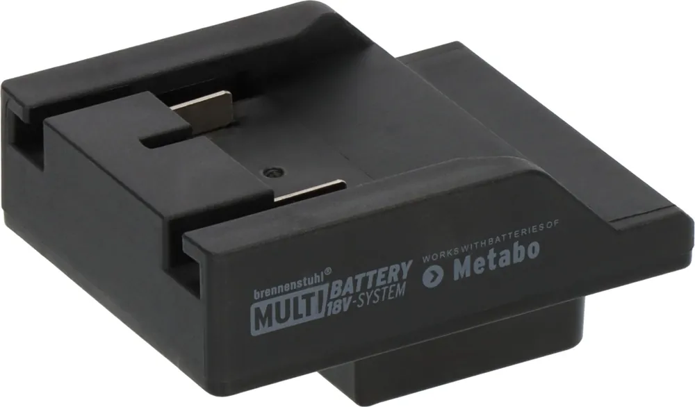 Brennenstuhl 1172640065 Metabo Adaptateur CAS pour lampes de chantier LED dans le système brennenstuhl® Multi Battery 18V