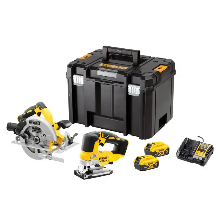 DeWalt DCK2012P2T-QW 18V XR Saw twin kit - DCS570+DCS334 - 2 x 5Ah en TSTAK