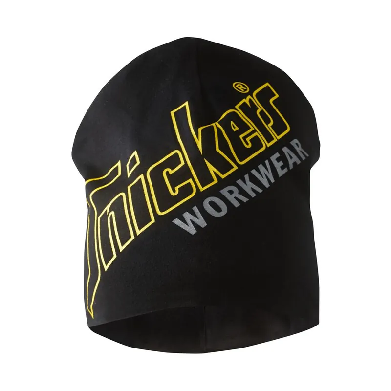 Snickers Workwear 90170400000 AllroundWork Bonnet en coton imprimé Taille unique Noir (0400)