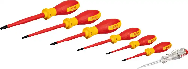Bosch Bleu Accessoires 1600A02NF8 Jeu de tournevis Torx VDE 7 pièces