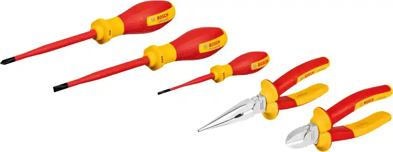 Bosch Bleu Accessoires 1600A02NG2 Jeu d‘outils à main VDE 5 pièces