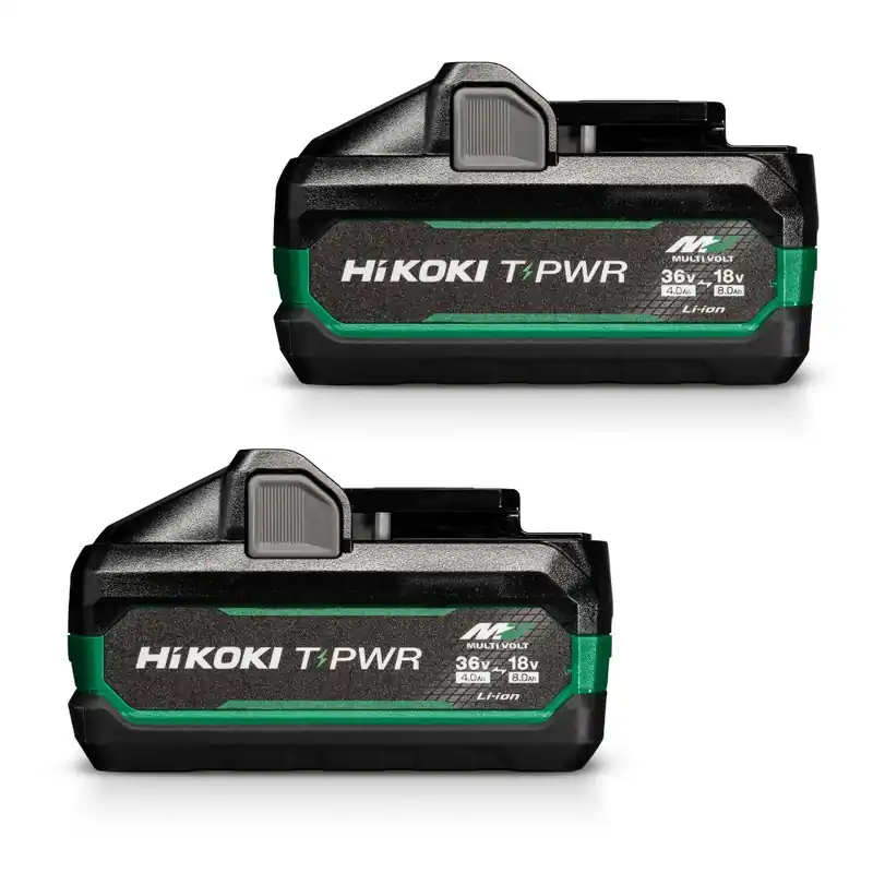HIKOKI Accessoires 381993 Twinpack 2 x BSL3640MVT Acco Multivolt 36V 4.0Ah/18V 8.0Ah Li-Ion